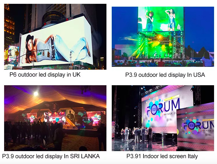 P3.9 P4.8 LED Video Wall For Stage , Rental Outdoor Large LED Screen Panel