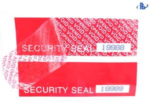 Quality Void If Removed Tamper Proof Security Stickers Labels Serial Number wholesale