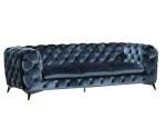 Modern Luxurious Chesterfield Velvet Sofa Couch With Metal Legs