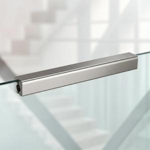 Quality Modern Stainless Steel Handrails with Flat Saddle for Glass Railings wholesale