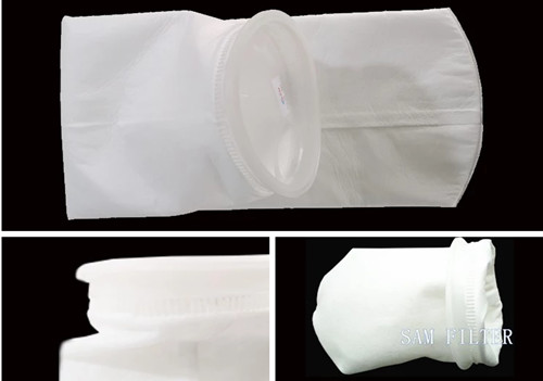 0.3um - 600um Accuracy Liquid Filter Bag Non Woven PP PE Material Liquid Solid Separation