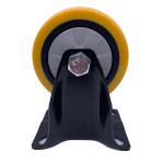 3 inch Rigid Plate PU Caster