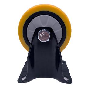Quality 3 inch Rigid Plate PU Caster wholesale