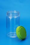 Large Capacity Round Plastic Jars , Transparent Plastic Airtight Storage Jars