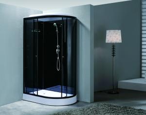 Quality Stylish Shower Room With Matt Black And Tempered Glass For Customizable wholesale