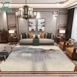 Wool Abstract Ink Living Room Floor Carpets Chinese Style