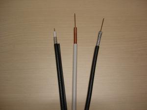 Quality 18 AWG RG6 CCS Coaxial Cable For Satellite Dish / TV Antenna , White And Black wholesale