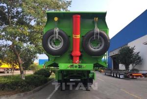 Quality Diesel Heavy Duty Semi Trailers 4 Axle Hydraulic Dump Truck 28-48m3 40-80T wholesale