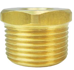 Quality 3/4&quot; NPT Male X 1/4&quot; NPT Female Brass Tube Fitting Hex Bushing wholesale