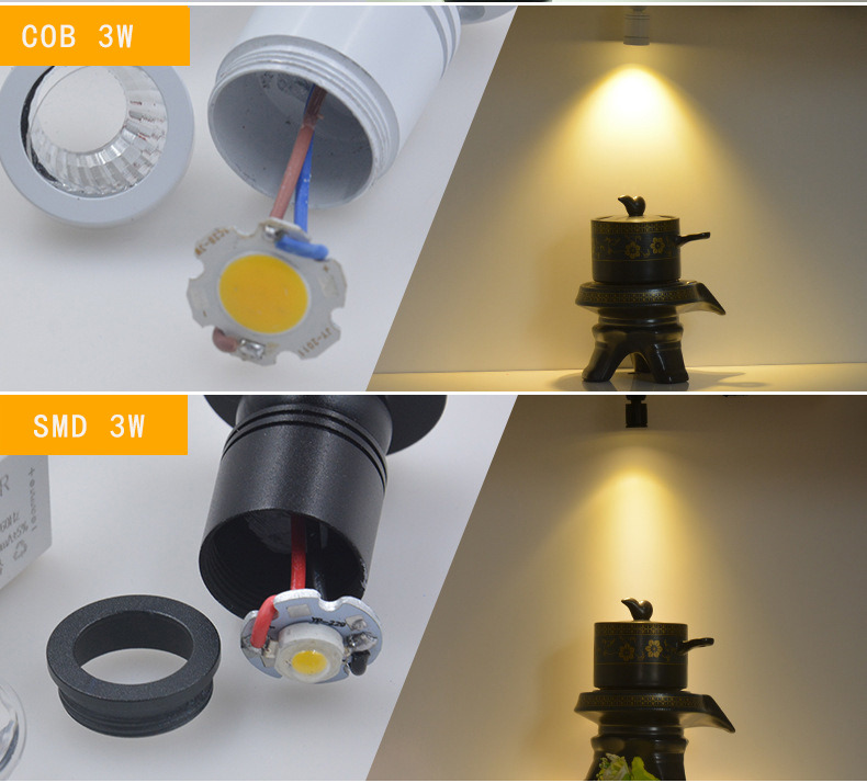 Modern IP65 Waterproof Mini LED Spotlights For Cabinet Wine Lighting 3000K/4000K/6000K