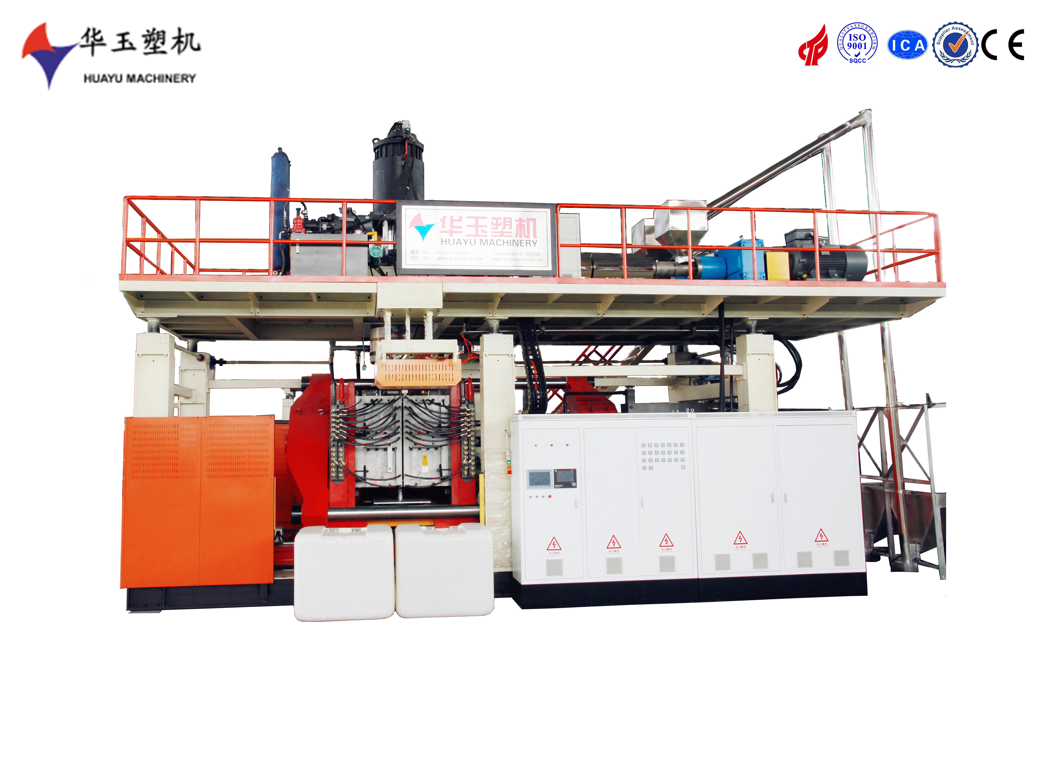 Fully Automatic Blow Moulding Machine IBC Tote Tanks Steel Cage Auto Making Line