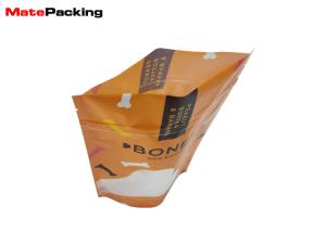 Quality Stand Up Zipper Pet Supply Bag PET/PE Material Bone Shape With Window / Tear Notch wholesale