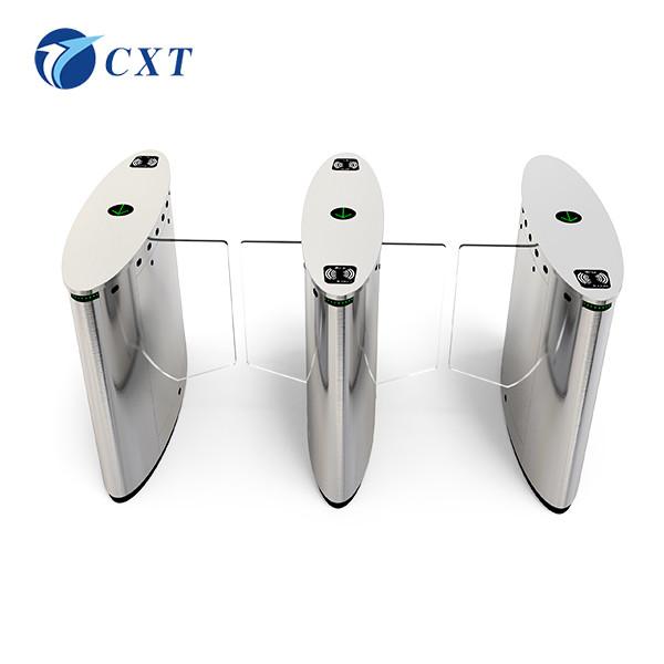 Stainless Steels Self Protection Sliding Gate Turnstile Acrylic Swing Barrier