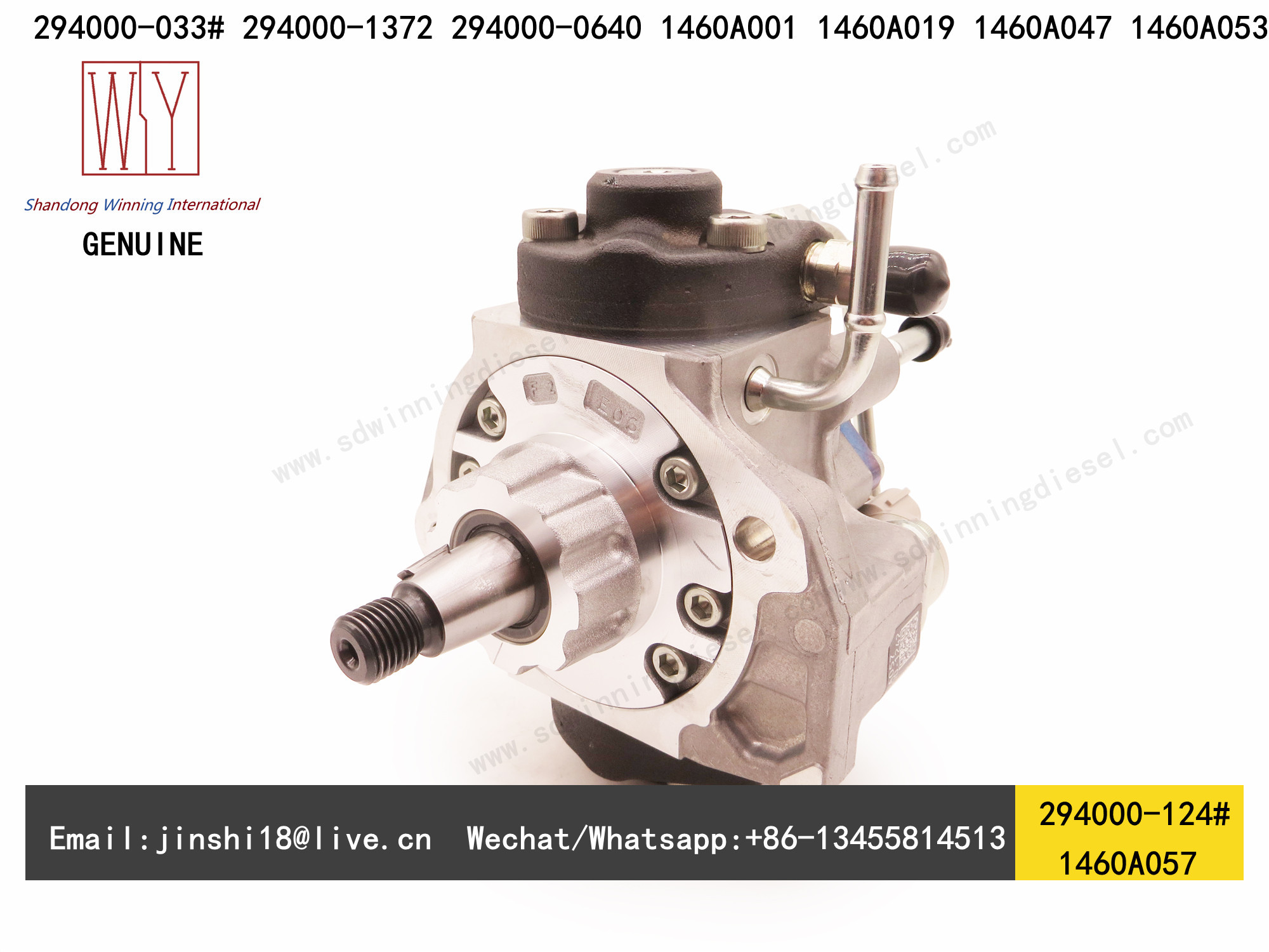 DENSO GENUINE AND BRAND NEW DIESEL FUEL PUMP 294000-1240, 1460A057, 294000-1372, 294000-0640, 1460A001, 1460A019, 1460A0