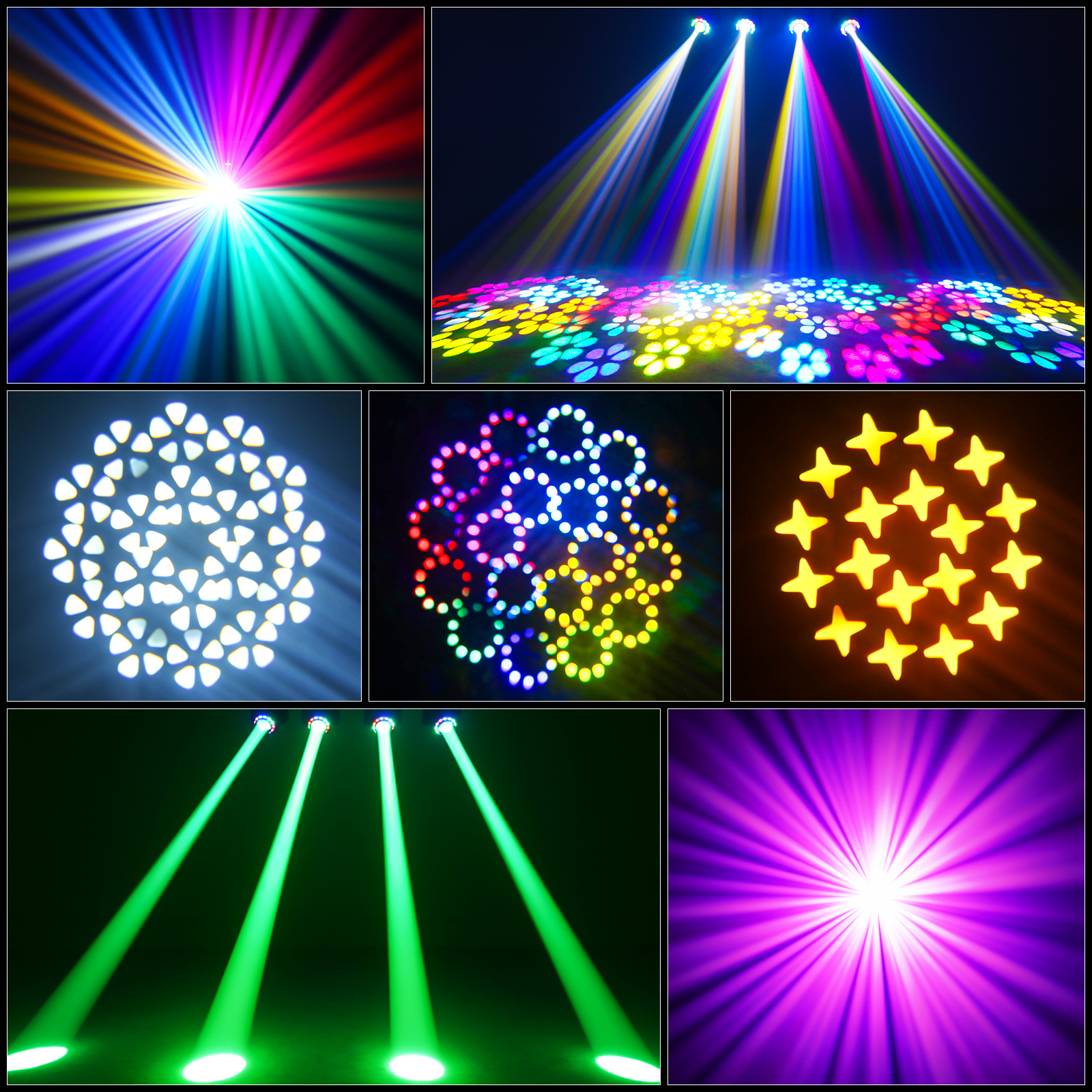 Hotel LED Display 120W 8 Color Remote Control Mobile Headlight for Wedding Christmas DJ Disco KTV Bar Party Stage