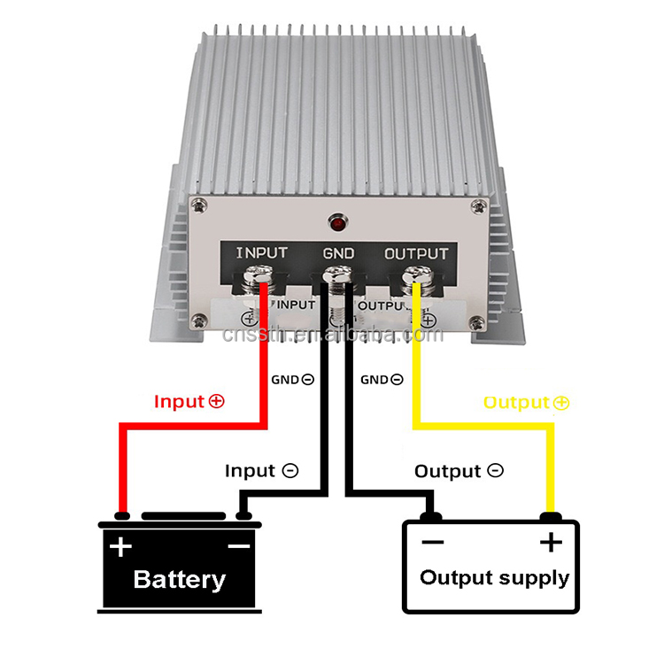 2400W 24V To 12V 200A DC-DC Converter Step Down Buck For Industrial