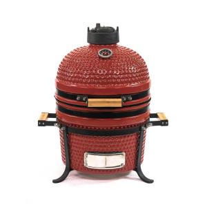 Quality Handwork Ceramic Red Charcoal 15 Inch Kamado Grill wholesale