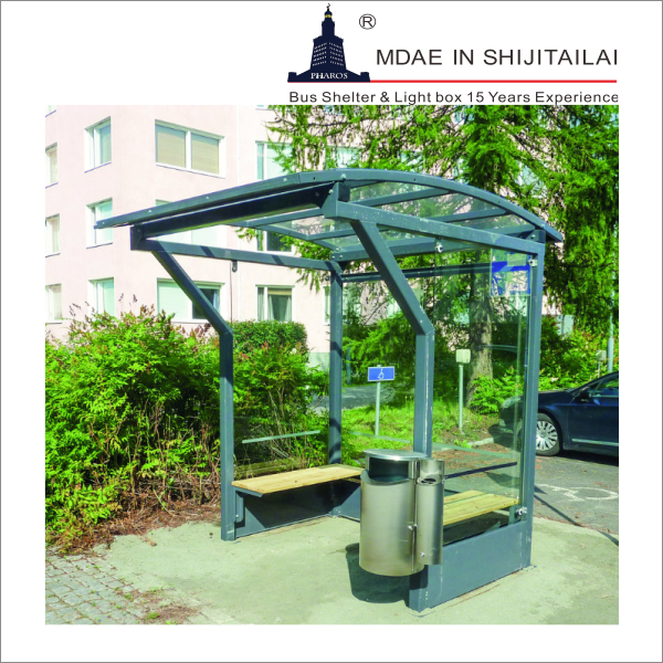 Waiting 220V H2500mm Prefabricated Bus Shelters