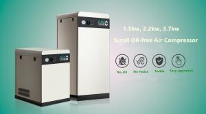 Quality 10 bar 3.7kw 5.5kw portable scroll air compressor oil free for spraying equipment wholesale