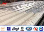 10kv - 550kv Hot Dip Galvanised Steel Pole , Electric Power Pole For Distributio