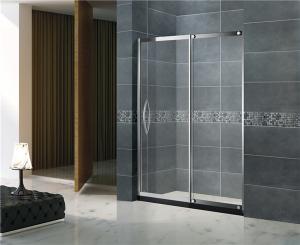 Quality Sliding 304 Stainless Steel Shower Screens Outside Fixed Glass for Apartment / Home wholesale