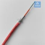 4 Cores MM Spiral Armored Fiber Cable 4.5mm Red LSZH Rodent Resistant FTTH