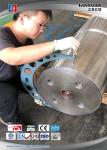 Polished Blower Main Shaft Forged Alloy Steel CNAS Certificate Finish Maching