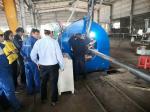 Octagonal Street Pole Sewing and Welding Machine for 12000 mm Longitudinal Seam