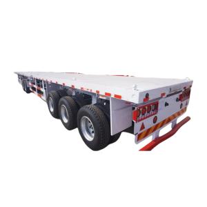 Quality SDHIM Interlink Flat Deck Semi Trailer 20Foot And 40Foot wholesale