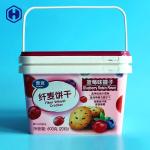 Leak Proof IML Tubs / BPA Free Square Food Grade Buckets Inside Length 181MM