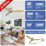 110-240V/50Hz-60Hz Voltage 3-Blade Ceiling Fan for Stable and Quiet Bedroom