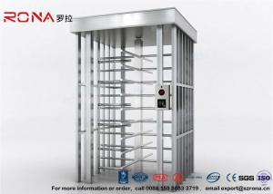Quality Deluxe Automatic Full Height Turnstile Pedestrian System Parking Facilities Rotating Gate With 304# Stainless Steel wholesale