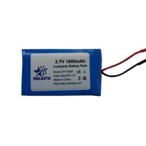 Quality 1000mAh 3.7V Lithium Polymer Battery Pack For Electric Power wholesale