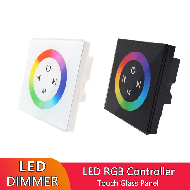 86 Type LED Strip Dimmer Controller With Full Touch Glass Panel
