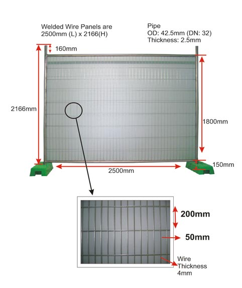 Outdoor used Hot sell high quality best price Canada standard iron temporary fence garden fence house fence designs