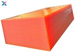 Quality 8x4 Coloured Acrylic Sheet Orange Cast Large Roofing Lucite Board wholesale