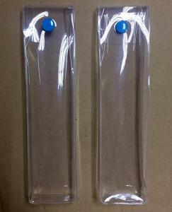 Quality ISO9001 Transparent PEVA Storage Bags Standing EVA 0.3mm With Plastic Snap Button wholesale