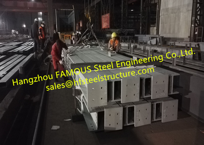 Highway Railway Steel Girder Bridge Arched Shape Truss Fabrication Through Plate