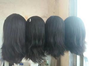 Quality Small Layer 12 Inches Eueopan Virgin Human Hair Jewish Wigs Natural Color Natural Straight wholesale