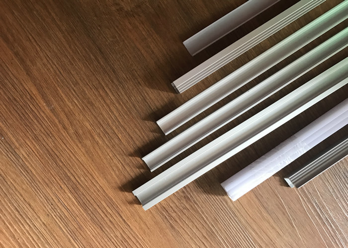Customized White Led Strip Aluminium Profile , 3m Led Strip Channel With Diffuser