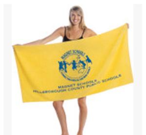 Quality New customed print logo promotional outdoor advertising gift superfine fiber beach towels wholesale