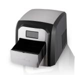 LCD Touch Portable Black Countertop Mini Ice Maker Stainless Steel Body