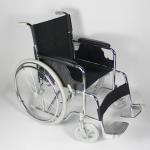 Stable Aluminum Alloy Folding Steel Wheelchair Double Cross Bar