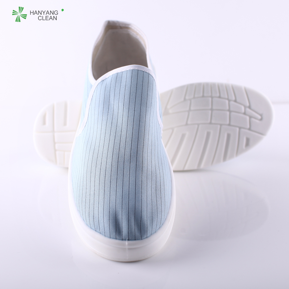 Dustproof Lab ESD Cleanroom Shoes With Anti Static Textile Lining And PVC Sole