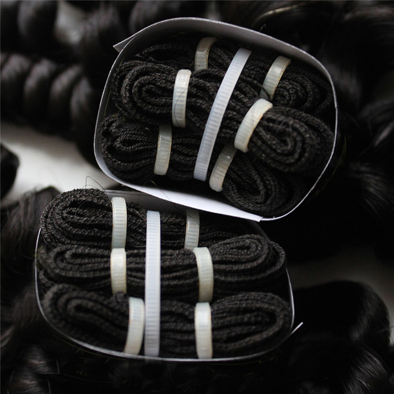 Distributor 100% Indian Temple Hair Double Wefted Human Hair Weaving