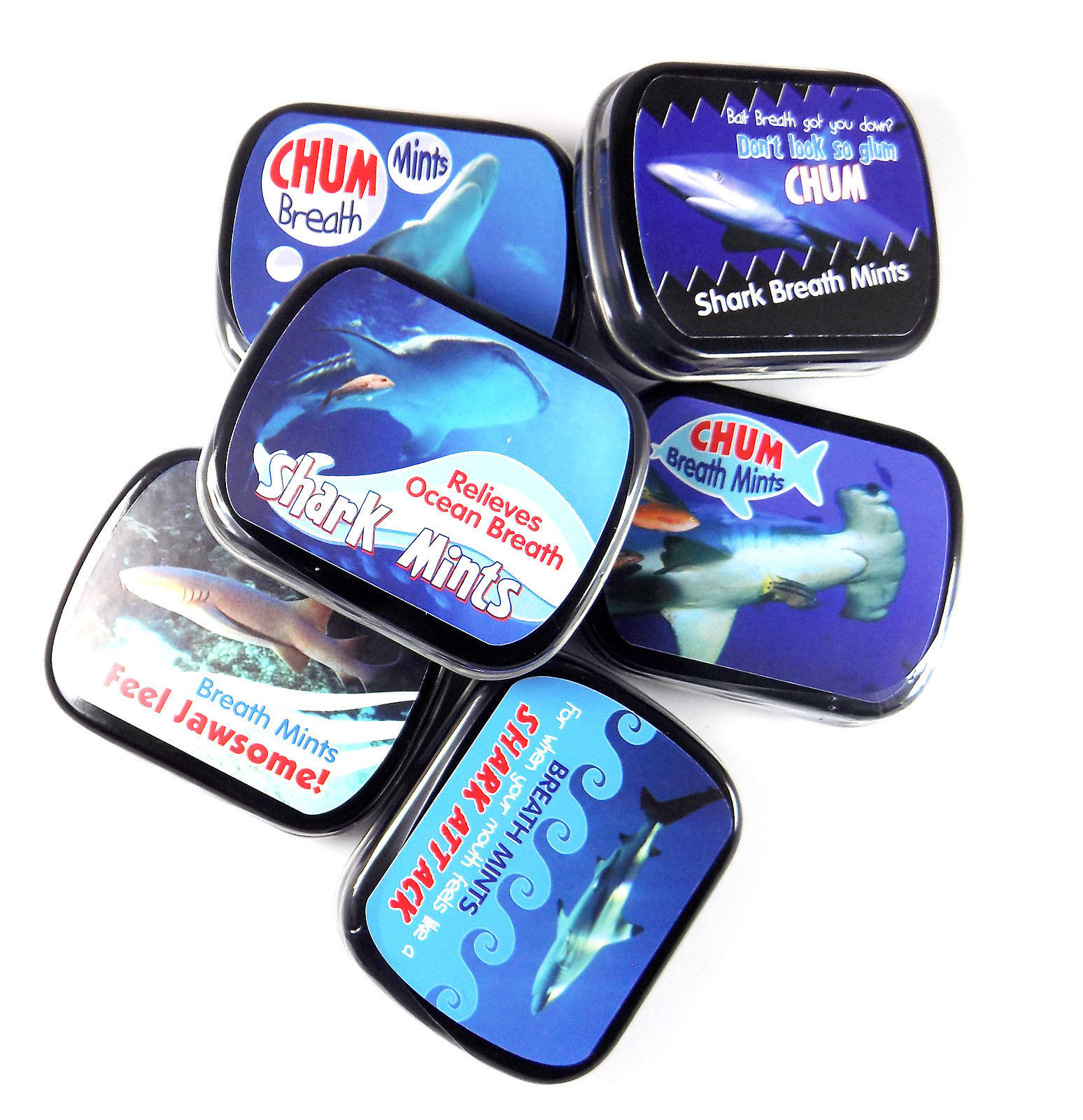 Cafe Express Tins Holiday Mint Storage Tin with Lid Printed Small Metal Box