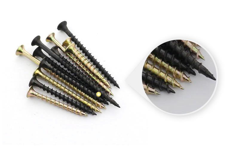Black Diamond Wood Phosphated Bugle Head Gypsum Phillips Drywall Screw with Smooth Shank