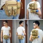 Fanny Pack Men'S Multi-Functional Sports Waterproof Small Fanny Pack Kettle