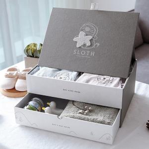 Quality Biodegradable Baby Clothes Custom Clothing Boxes With Leather Handle wholesale