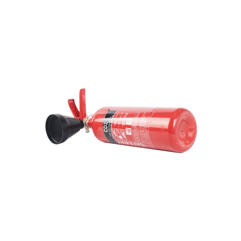 2kg Carbon Steel CO2 Fire Extinguisher Brass Valve And 140mm Outer Diameter
